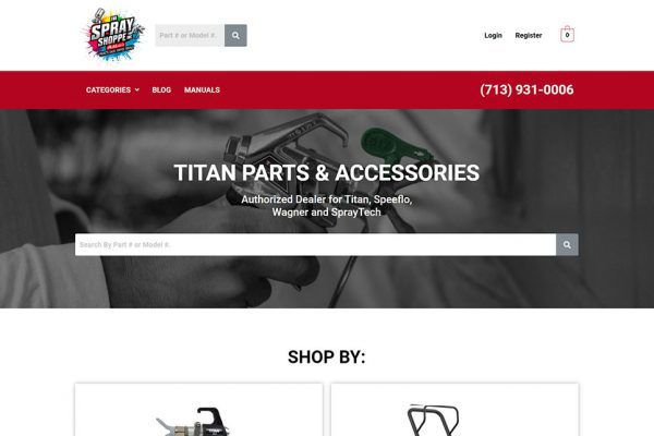 OEM Titan Parts & Accessories Screenshot