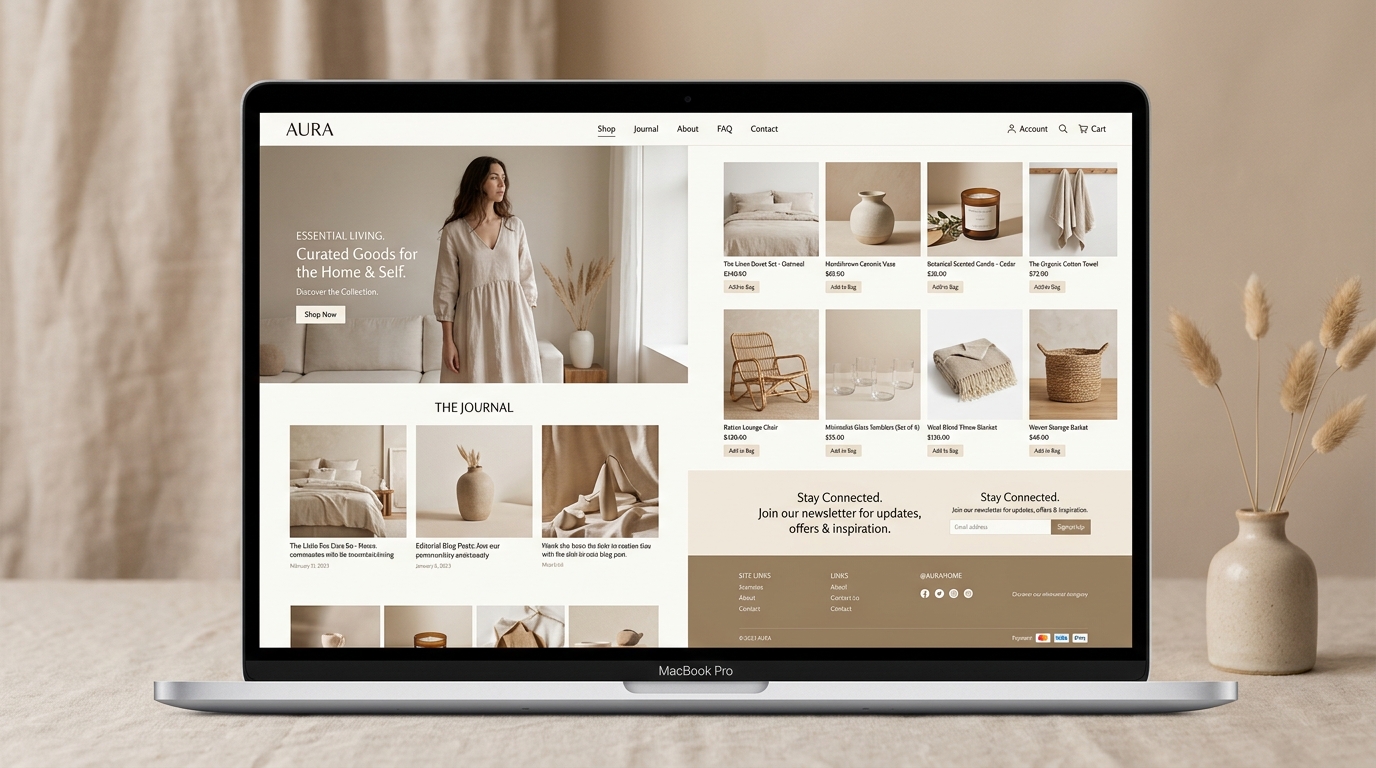 E-Commerce Storefront Mockup